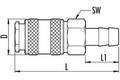 11050509 - GAV/gyorscsatl.112/C2 tömlővéges 8 mm blisteren (UNI-C2)